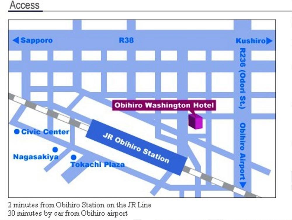 Obihiro Washington Hotel Kültér fotó